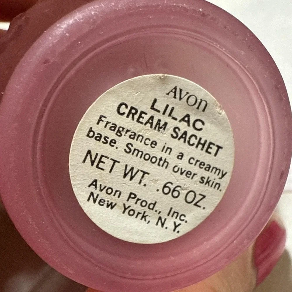 Vintage Avon Lilac Cream Container & Forever Spring Cream‎ Container Lot of 2